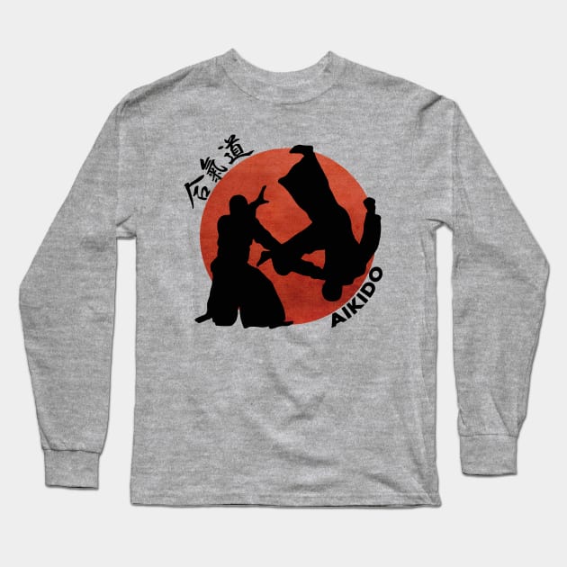 Aikido Long Sleeve T-Shirt by TeeGo